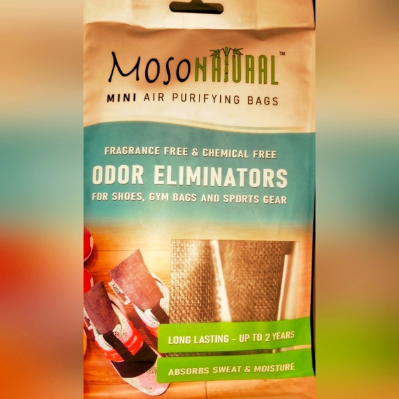 Moso Natural Mini Bamboo Charcoal odor eliminators 2Pac - Picture 1 of 5